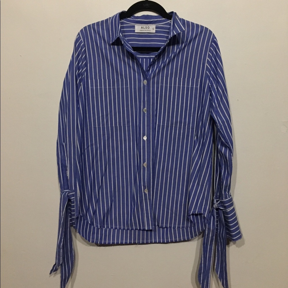 *SOLD* Beautiful *rare* ALSO Tie Blouse